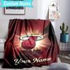 Custom Name Blanket Miami Team Spirit Blanket Bedding Blanket for Travel, Camping, Living Rooms, Offices, Sofas, Fan Christmas gift