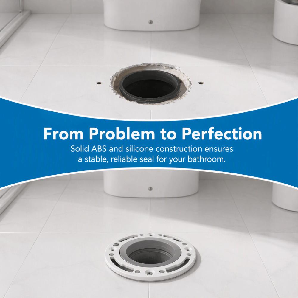 Gray Color Toilet Flange For 4in 5in 3in Pipe Toilet Flange Kit Drain Pipe Connection