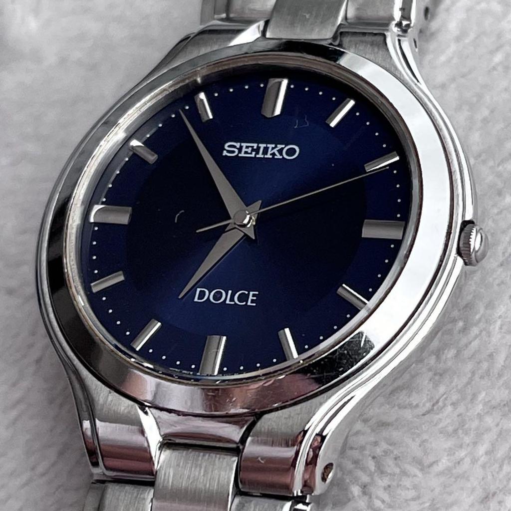 [Б/У] Рабочие SEIKO DOLCE 8J41-0A10 Синий циферблат