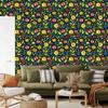 Ladybugs Wallpaper Navy Blue and Yellow for Living Room and Bedroom 50x1000
