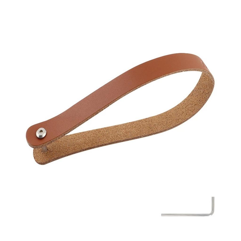 Folding Bike Front Shelf with Pig Nose, Cowhide Handle & Pull Ring, Front Bag Strap Accessory, Upgrade for Road & Bikes