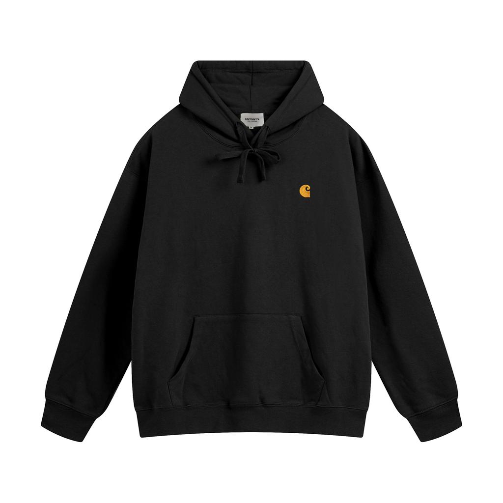 carhartt 2025 Новая весна и осень Тонкая толстовка с капюшоном и вышитым логотипом больших размеров, подходит для пар