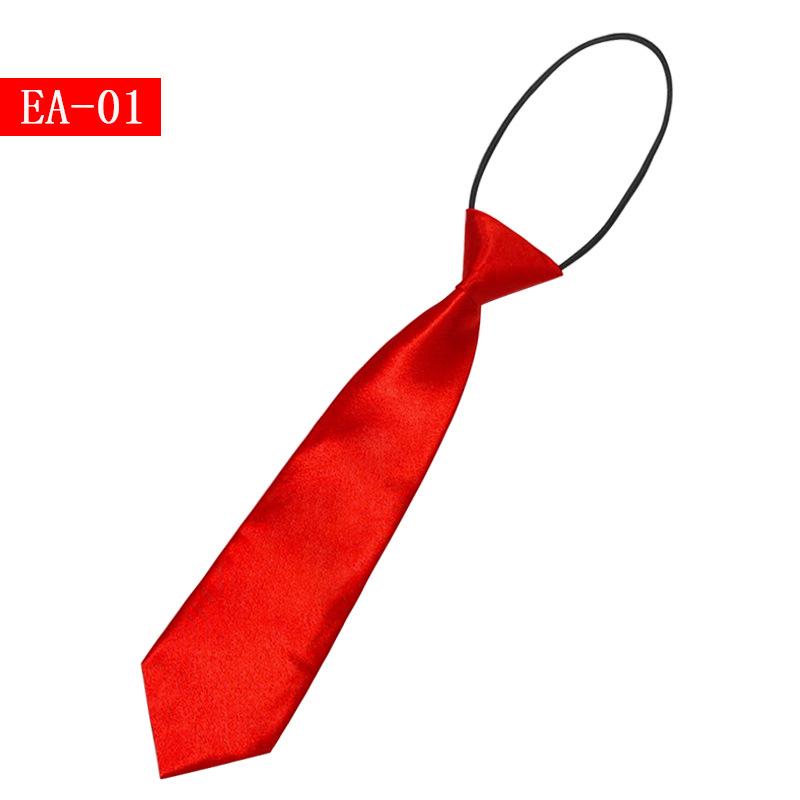 Детский однотонный маленький галстук для мальчиков и девочек, простой, короткий, эластичный, для малышей, детей, учеников начальной школы