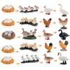 Hen Educational Toys Life Cycle Figures White Goose Cycle Duck Figurine Growth Cycle Simulation