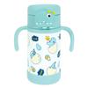 Nuby Детская соломенная чашка на пуговицах из нержавеющей стали, 280 мл, Dinomint, 1 шт.
