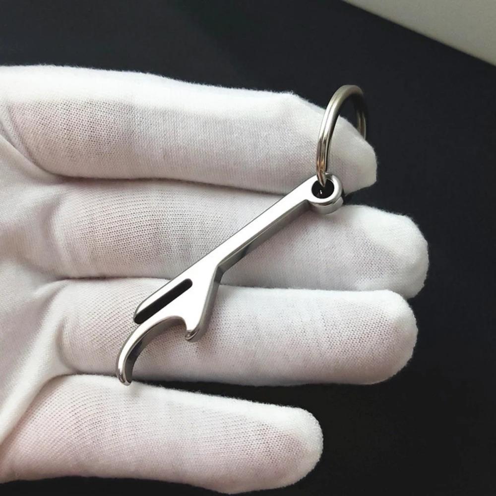 3Pcs/Set Portable Stainless Steel Beer Bottle Opener Keychain for Men Mini Metal Bottle Can Opener Kitchen Gadgets Keyring