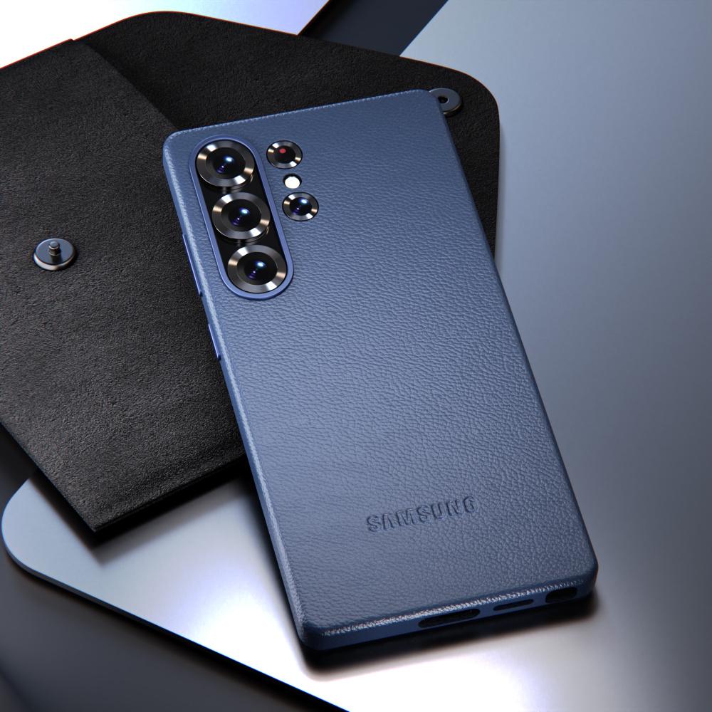 Samsung Galaxy S25 Ultra Plus кожаный чехол противоударный чехол с текстурой овчины защитная задняя крышка для S25Ultra S25Plus S25