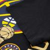 Nike X NBA Denver Nuggets Значок с буквенным принтом Баскетбольная футболка с круглым вырезом с коротким рукавом Мужские топы Черные HF1913-010
