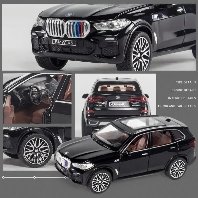 BMW X5 xDrive40 Городской внедорожник Симуляция Литые и Игрушечные транспортные средства Звуки и Свет Инерционная машина 1:Модель коллекции 32 сплава