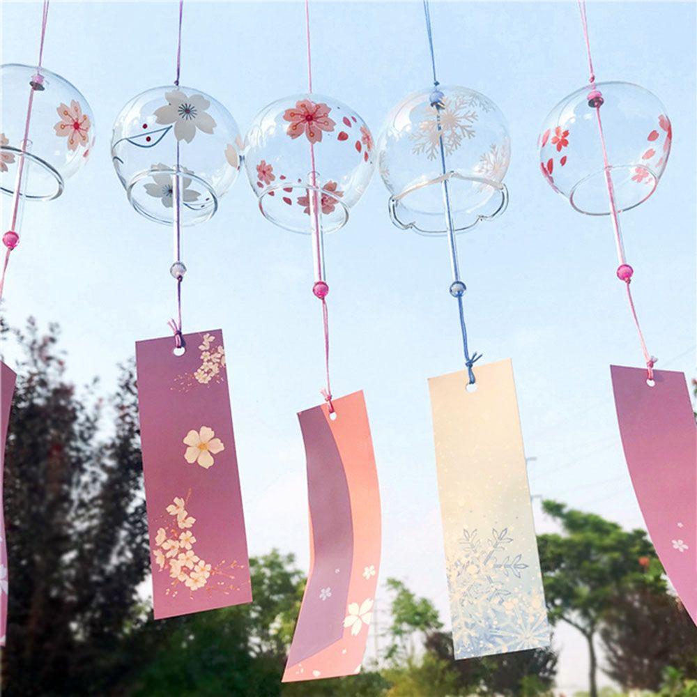 Colorful Handmade Garden Pendant Wind Chimes Hanging Blessing Bell Wind Bell Window Ornament
