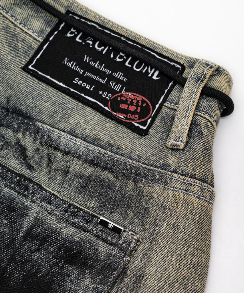 BLACKBLOND Vividi Energetic Multi-Patch Denim Pants (Rusty Blue)