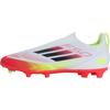 Adizero F50 League Laceless FG MG K Pure Victory Pack Kids Sneakers White Cloud-White Core-Black IE3743