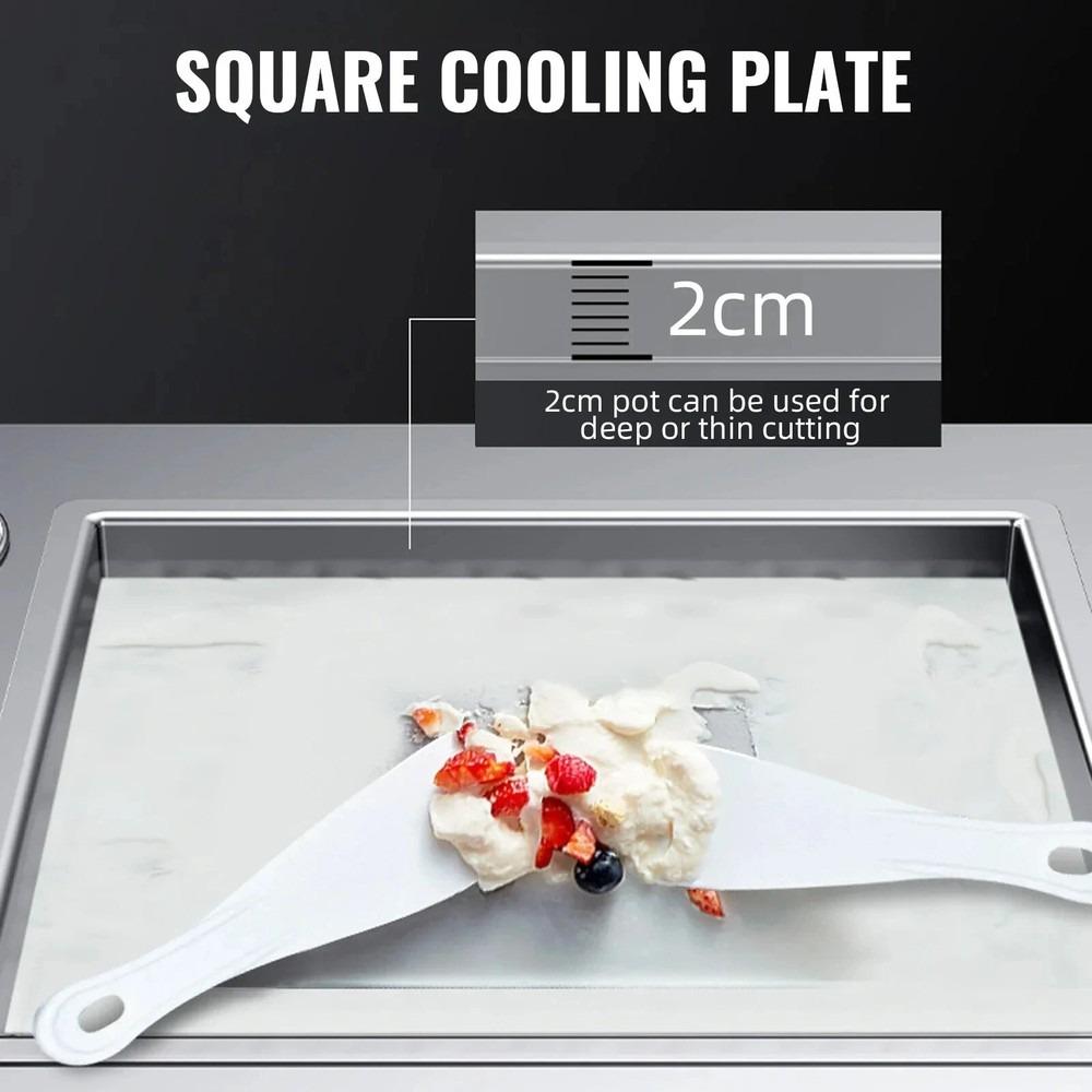 Роллы из мороженого Машина для приготовления роллов из мороженого Морозильная камера Машина для мягкого мороженого