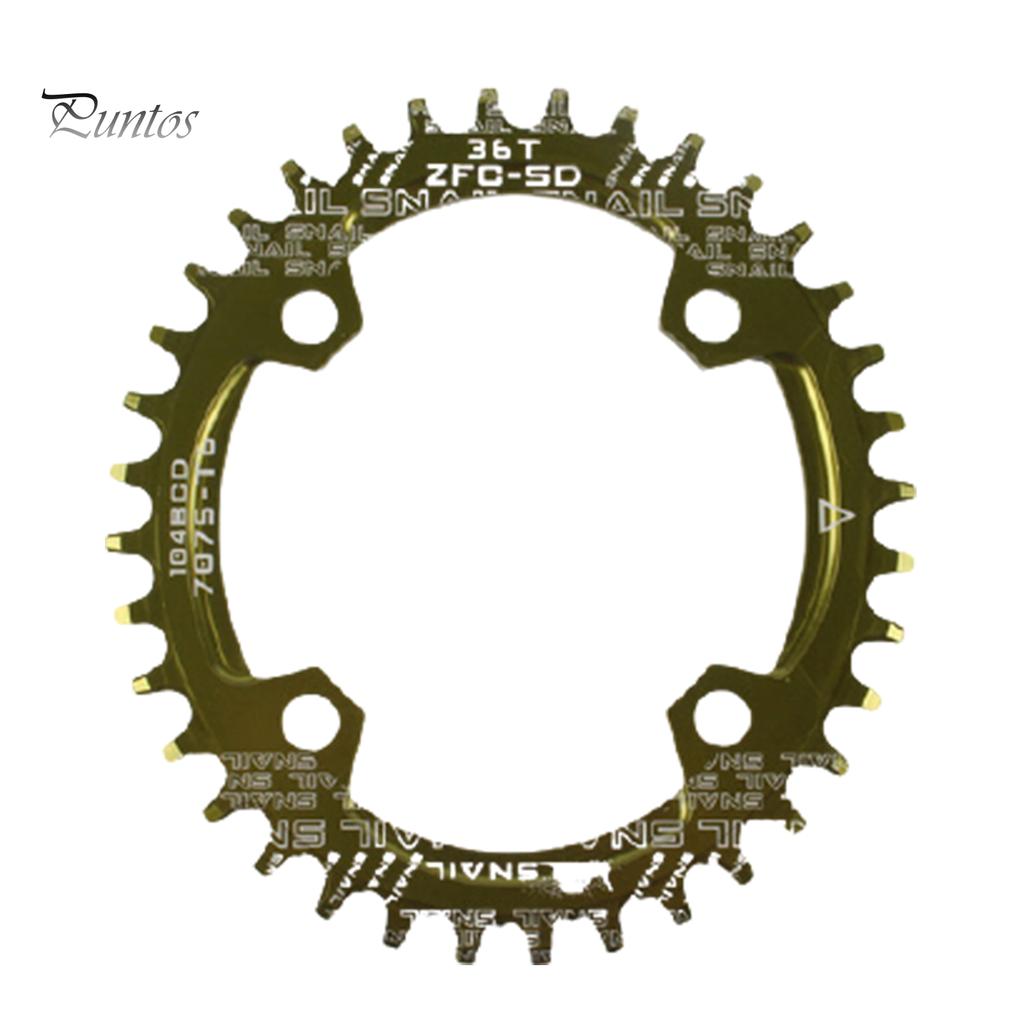 Для велосипеда круглая/овальная 104BCD 32T 34T 36T 38T узкая широкая одинарная звездочка