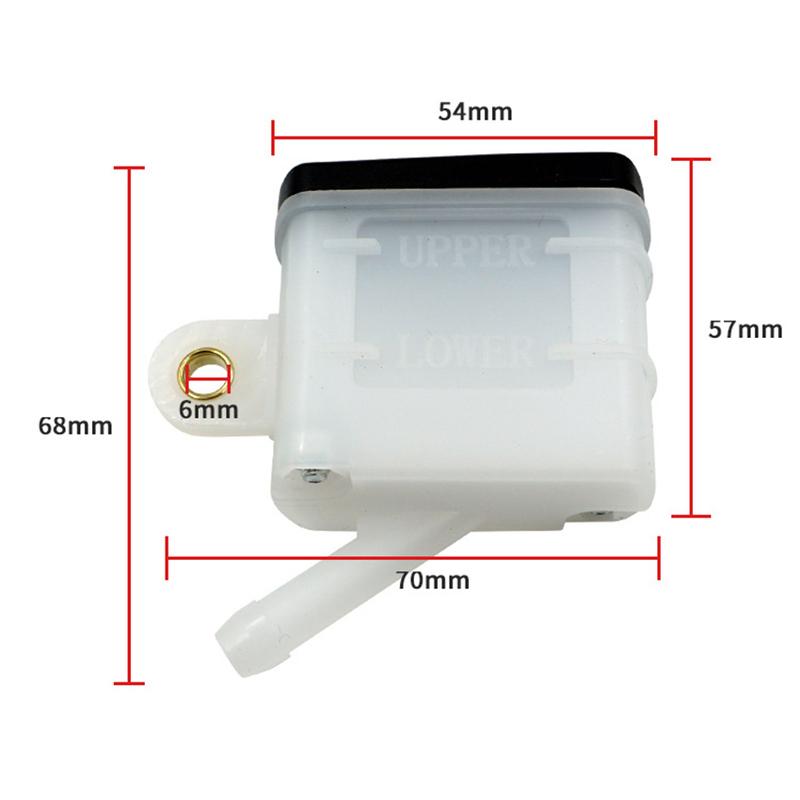 Universal Motorcycle Foot Rear Brake Master Cylinder Tank Oil Cup Fluid Bottle Reservoir For Buggy Quad ATV ATVS