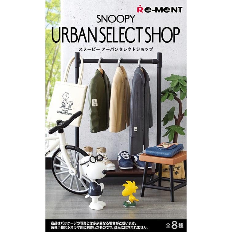 RE-MENT PEANUTS SNOOPY URBAN SELECT SHOP BOX 8 Types, 8 Pieces