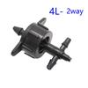 Irrigation 2L 4L 8L dripper 4 way cross Connector drip arrow adapter 3 way cross Water diverter 1/8 barbed connector 50set
