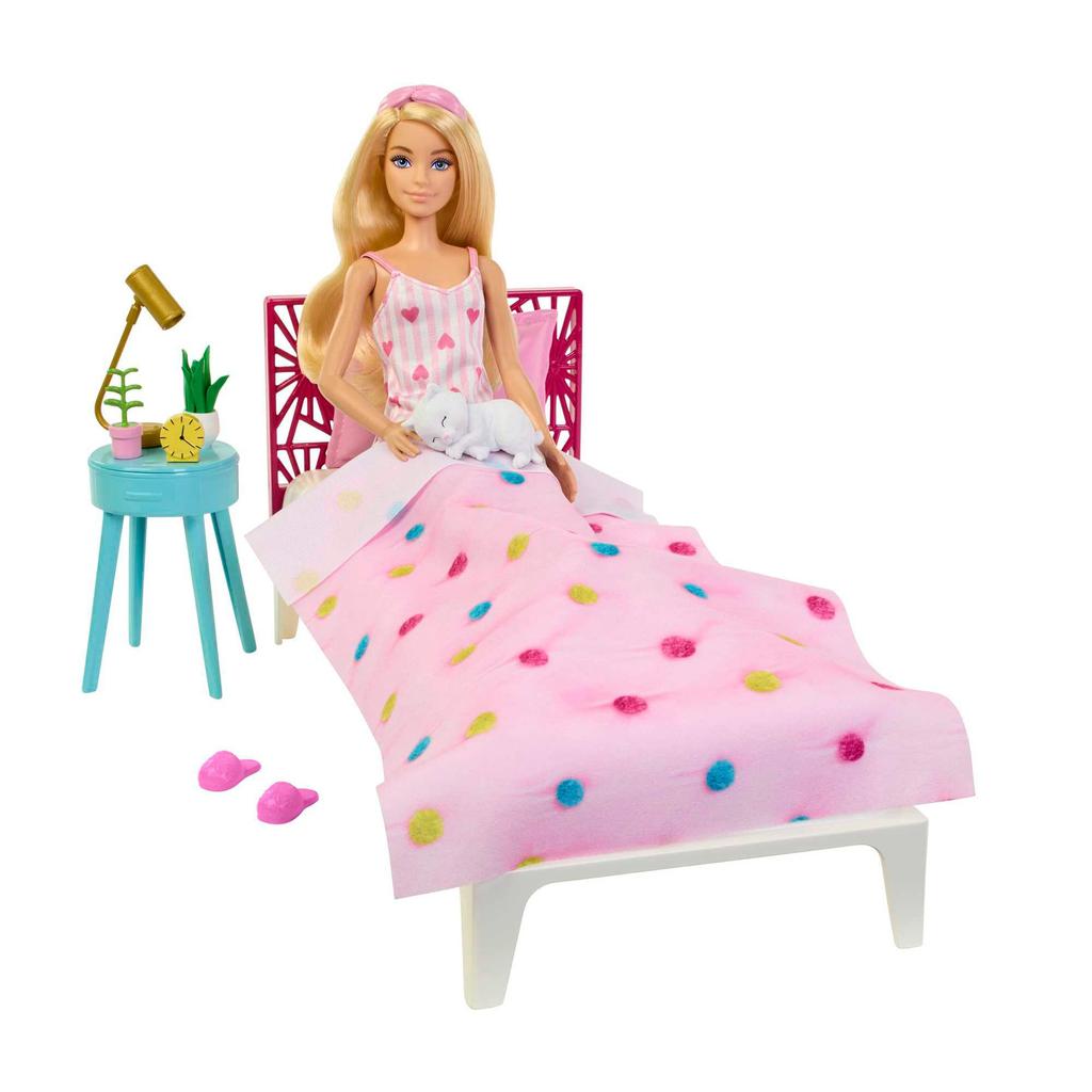 Mattel Barbie Барби Милая розовая кукла в фильме играет в возрасте лет и в спальне HPT55/Появилась «Барби»! ? [Набор для переодевания] [3 шт.]