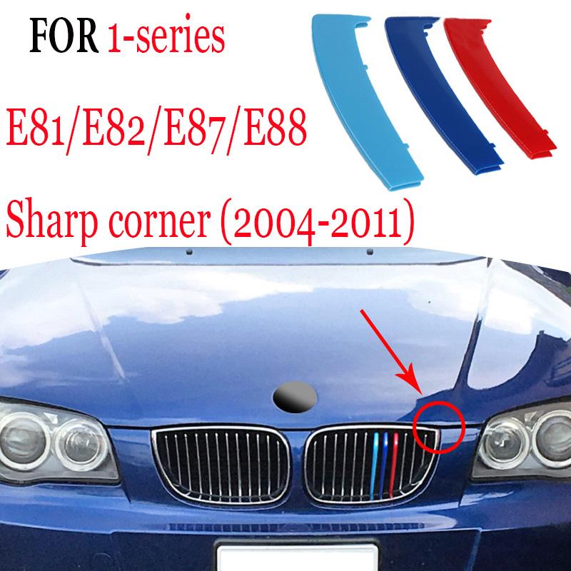 3Pcs Front Grille Trim Strips For BMW Series 1 2 3 4 5 6 7 8 X1 X2 X3 X4 X5 X6 X7 Z4 E46 E90 F30 E60 E81 F20 F45 F36 F10 F48 F25 FZ7