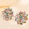 Luxury Gorgeous Design Multicolor Natural Tourmaline Women Earrings 925 Silver Jewelry Anniversary Banquet Engagement Gift