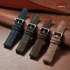 18mm 20mm 22mm Smartwatch Watch Band Quick Release Weave Bracelet for Omega for Seiko Vintage Genuine Cowhide Tweed Nylon Strap