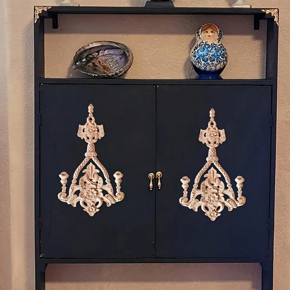 1 шт. деревянная аппликация деревянная резная аппликация резьба по дереву наклейка для двери кровати шкаф зеркало украшение(14*24 см/5,51*9,45 дюймов)