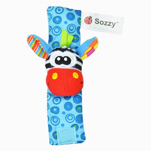 4pcs Cartoon Baby Toys Baby Rattles Children Infant Newborn Toys Soft Plush Sock Baby Rattle Toy