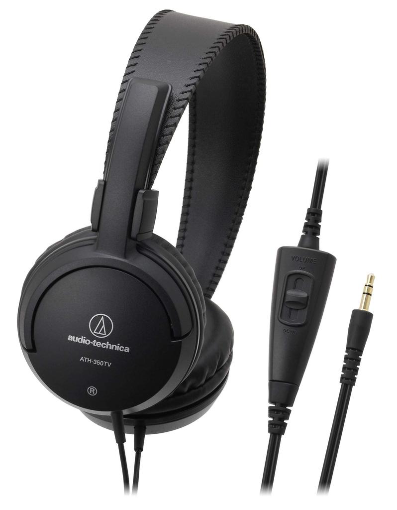 Наушники Audio-Technica ATH-350TV для телевизоров с регулятором громкости, черные