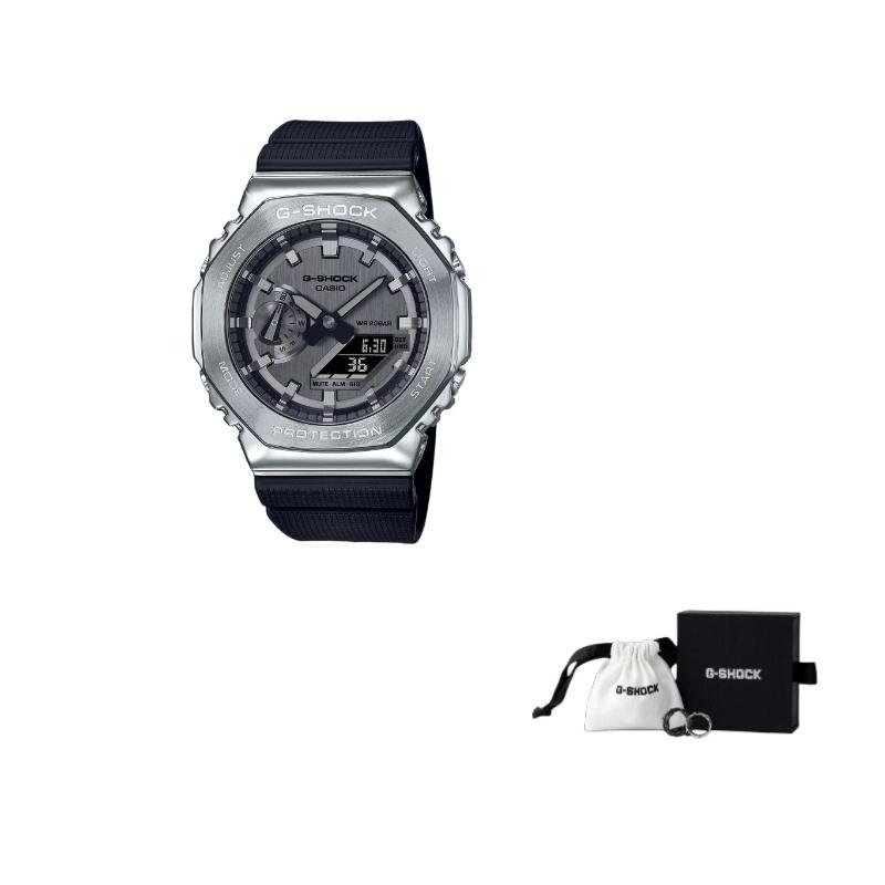 Casio Мужские часы G-STEEL Серебристые GM-2100-1A GM-2100-1A