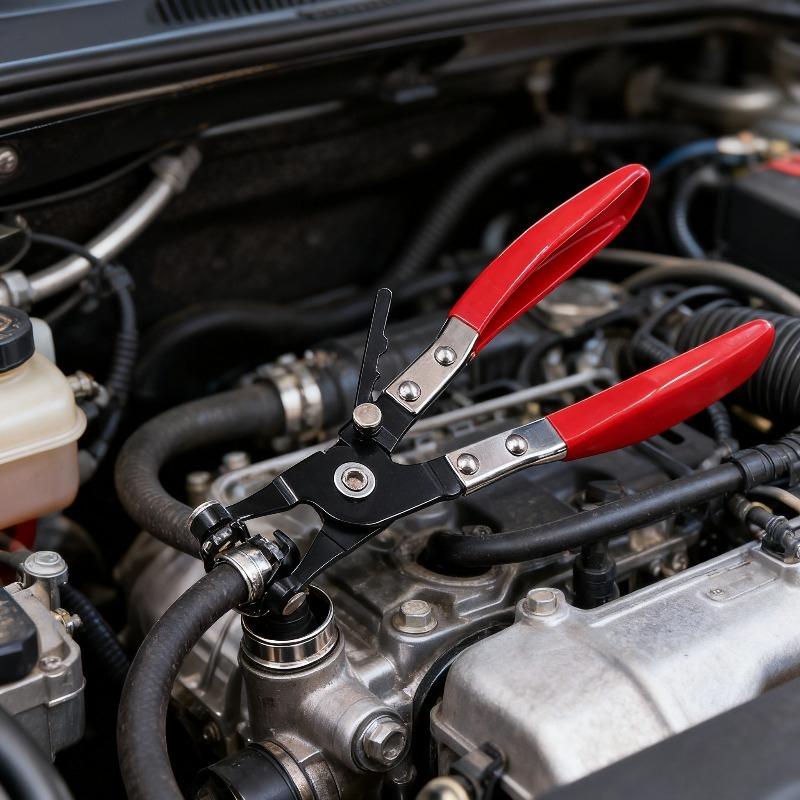 Car Water Pipe Clamp Pliers, Straight Throat Tube Bundle Pliers, Bendable Clip Pliers, Clamp Clamp Pliers