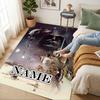 Personalized Name Darth Vader Lightsaber Living Room Non-Slip Area Rug Soft Carpet for Bedroom Kids Playroom Sofa Office Home Decor Doormat