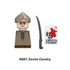 MOC Военная советская американская фигурка солдата, конструктор, кавалерист, пилот, ковбой, детектив, оружие: меч, плащ, детская игрушка, подарок K148