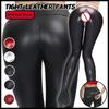 5 Colors Leather Leggings Women Back Zipper Leather Pants Tights Sexy Leather Pants
