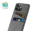 For Oppo A3x 5G (India) Case Cloth+Hard PC Phone Cover with Dual Card Slots