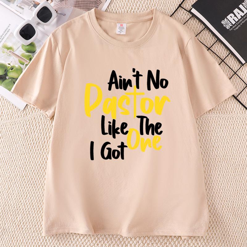 Funny Saying Pastor TShirt Summer Short Sleeve Graphic Tees Casual Pullover Print Round Neck T Shirt Unisex Unisex Summer Top