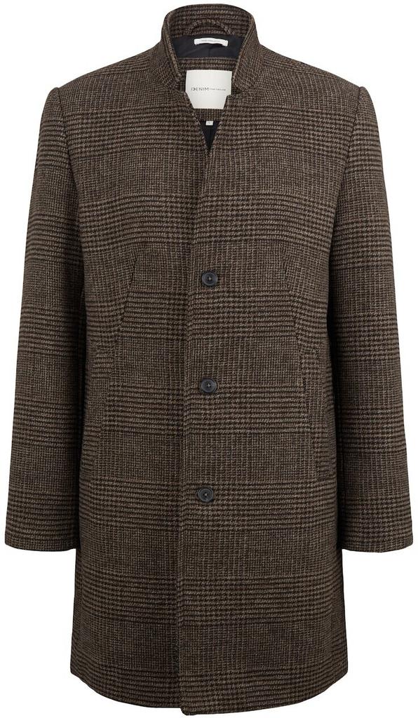 Coat Tom Tailor Denim Wollmantel (1032440) Black-brown Glen Plaid