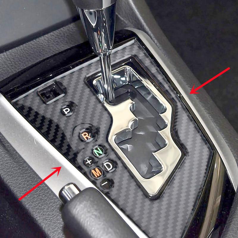 Углеродное волокно, подстаканник для салона автомобиля, крышка панели коробки передач, наклейка, наклейки для Toyota Corolla 2014-18, автовнутренняя