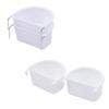 2Pcs Hanging Feeder Cup for Birds, Food Tray for Bird Cage Accessories