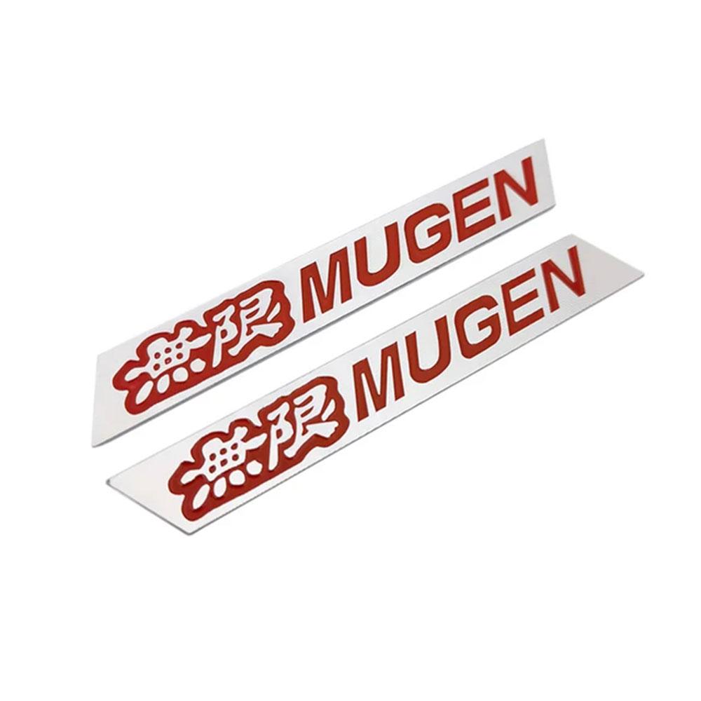 2 шт. 3D алюминиевая кружка значок Mugen наклейка на крыло автомобиля боковой значок метка для наклейки автомобильные аксессуары