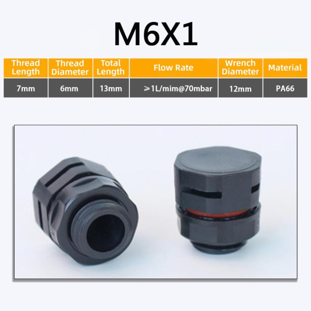 New Waterproof Vent Plug M5 M6 M8 M12 M16 Nylon Breather Valve Pressure Valve New