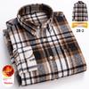 Уютные мужские рубашки на пуговицах, повседневная клетчатая фланелевая рубашка с длинным рукавом и длинным рукавом