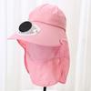 Solar Fan Hat with Neck Flap UV Protection Hat with Cooling Fan USB Rechargeable Breathable Men Women Summer Outdoor Wide Brim Sun Hat