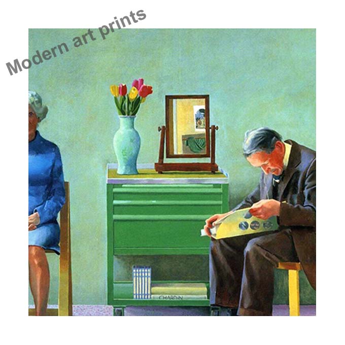 David Hockney Poster Modern Minimalist Art Painting HD Wall Pictures Printed On Canvas Aesthetics for Room Home Decor Unframed