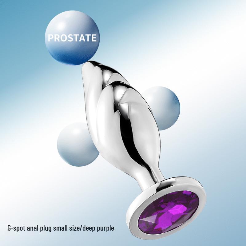 Металлический анальный пробка G-Spot Задний Сад: Унисекс игрушка для флирта для взрослых