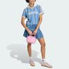 adidas Оригинальная полосатая футболка с коротким рукавом прямого кроя для футбола Женские топы KD5448