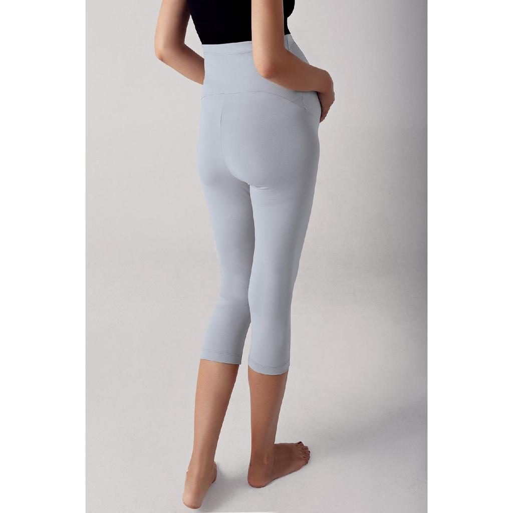 Регулируемые капри для беременных с высокой талией и сборкой ниже колена T08