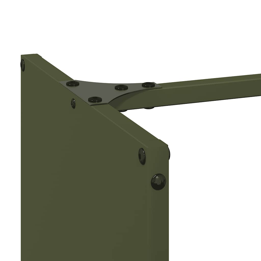 Firewood Rack Olive Green 40 x 30 x 80 cm Cold Rolled Steel