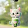 2D Acrylic Car Cat Acrylic Pendant Cat-Shaped Rearview Car Interior Car Accessories Keyring Mir J3J3