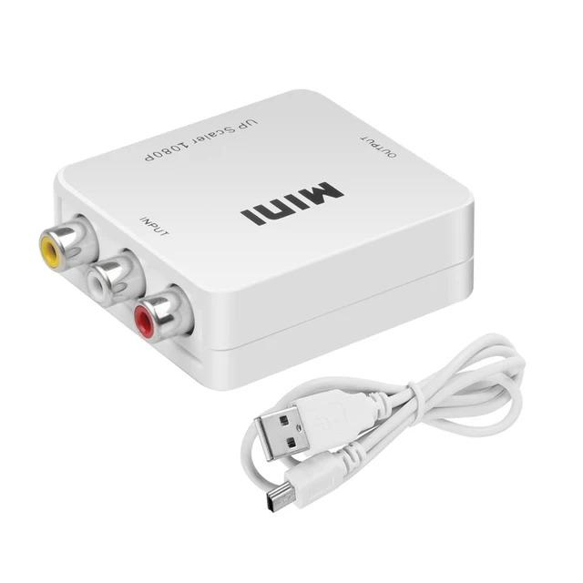 Мини-адаптер AV-HDMI, совместимый с RCA-HDMI конвертер HD 1080P 1920*1080 AV2HDMI, поддержка NTSC PAL, выход AV-HDMI