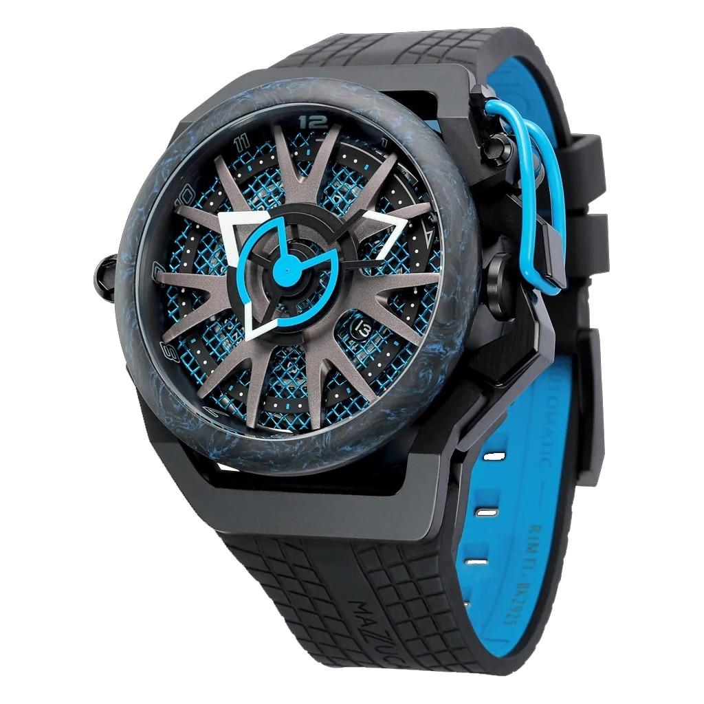 Mazzucato Мужские часы Rim Monza Reversible Chronograph с двумя циферблатами и автоматическим механизмом F1-BK2925